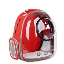 Fashion Horizontal Transparent Space Capsule Pet Carrier 44*32*26cm, Breathable Mesh Tote Bag With Shoulder Strap, Storage Pocket For Small Cats Dogs, Random Color Delivery - Multicolor - View 6