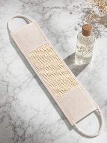 Rejuvenating Exfoliating Bath Towel To Remove Dead Skin Easily Thickened Soft Body Scrub & Back Scrubber For Adults And Teens Long Handle Style Luffa Sponge Towel Ideal For Daily Bathroom Wash Routine Travel Essentials Household Items Back To School - Multicolor - View 10