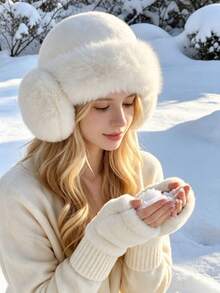 1/3 piezas Conjunto de accesorios de invierno cálido adecuado para mujeres. Incluye guantes, bufandas y gorros. Es perfecto para clima frío y actividades al aire libre. - A - Ver 7