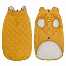 Metglad Winter Warm Dog Jacket, Cold Weather Pet Jacket, Dog Snow Jacket, With Quilted Soft Dog Padded Coat. Suitable For Large, Medium, And Small Dog Breeds - Yellow - View 4