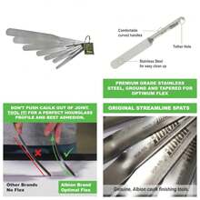 Engineering Original 958-G01 Streamline Flexible Caulk Spatula 7-Piece Set - As Pic - View 1