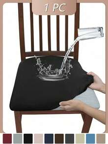 Waterproof Stretch Printed Dining Chair Slipcover, Machine Washable Removable Elastic Cover With Drawstring, Universal Milk Fiber Furniture Protector, Stain Resistant Anti-Scratch For Kitchen, Office & Pet Friendly Homes - Multicolor - View 34