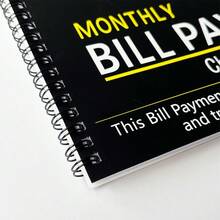 3/1 Spiral Bound Bill Payment Tracker Notebook, Monthly Budget Planner With Expense Payment Records & Savings Overview, Durable Paper English Version Financial Management Book, Suitable For Students, Office Workers, Home Budget Management - Multi-style 2 - View 7