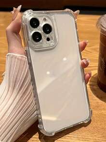 VRNOEI 1 buah Casing Ponsel Transparan Minimalis Premium Tahan Guncangan, Kompatibel dengan iPhone 17 11 12 13 14 15 16 17 Pro Max, Casing Pelindung Transparan Tahan Guncangan dengan Perlindungan Penuh - MultiWarna - View 8