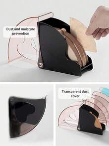 L LEESEPH Coffee Filter Paper Storage Box With Dust-Proof Lid, Filter Paper Holder, Suitable For Coffee Shops, Home, Office - Multicolor - View 3