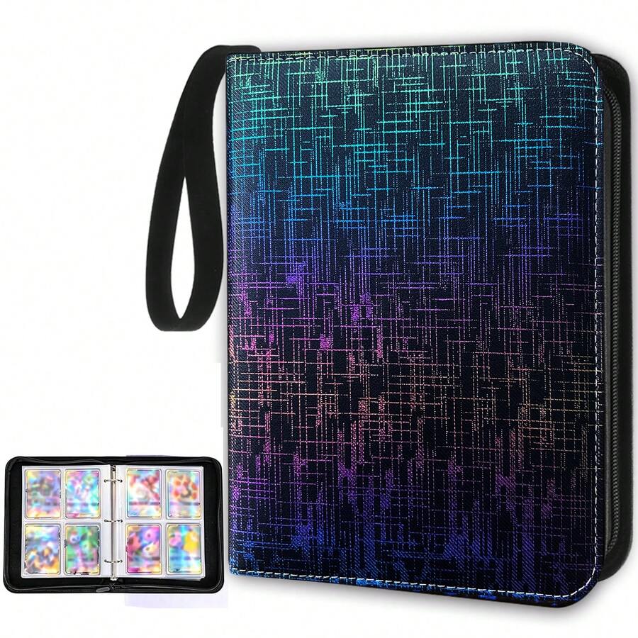 Heart Pattern Trading Card Binder, Premium 4-Pocket Double-Sided 400-Pocket PU Card Collection Binder, Smooth Wear-Resistant Matte Surface, Top-Loading Collector Album, Suitable For MTG, TCG, Sports Cards, Game Cards