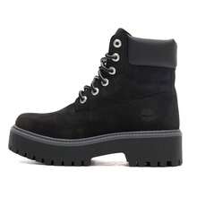 Timberland Women's Outdoor Hiking Climbing Leather Thick Sole Martin Boots - Black - View 4