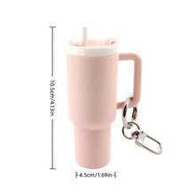 50pcs 14 Color Mix Plastic Mini Cup Keychain, The Perfect Gift For Friends And Sports Enthusiasts, Suitable For Various Scenarios Such As Backpacks And Keys Keychain Colored Mini Cup Keychain - Multifunctional Keychain For Lipstick - 14 Colors Mix - View 3