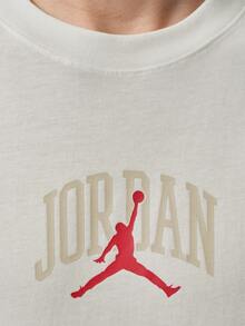 Jordan Men's AS ROUTE PATCH TEE Short Sleeve T-Shirt Knit Collarless Short TIX4991-133 - Beige - View 4