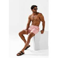 Set Of 3 Premium Linen Shorts For Men - Luxury Beachwear - Flint Stone - View 2