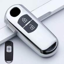 1pc Car Key Shell Keychain Protective Cover Compatible With CX-3 CX-5 CX-7 CX-9 Speed Miata MX5 2-Button Remote Key Accessory - KY2 - View 11