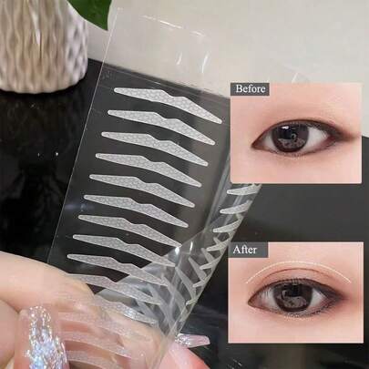 320pcs Natural Invisible Double Eyelid Stickers, Waterproof Long-Lasting Shaping, Convenient Storage Makeup Tool, Seamless Invisible Natural Appearance, Suitable For Single Eyelid, Inner Double Eyelid, Double Eyelid, Suitable For Students, Home, Office, Travel, Outdoor Use, Makeup Tool, Affordable Product, Gift, Women's Gift, Christmas Gift