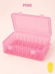 42-Slot Transparent Plastic Sewing Thread Storage Box, Multi-Functional Storage Box, Suitable For Small And Medium Thread Spools, Ideal For Craft Room And Travel, Thread Spool Organizer, Storage And Organization, Sewing Rack, Large Capacity Portable - Multicolor - View 15