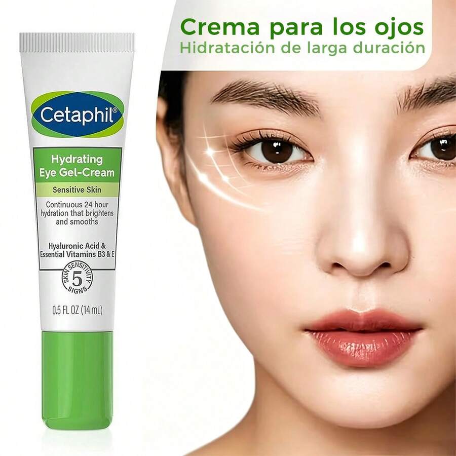 Cetaphil El Gel Hidratante para el Contorno de Ojos (14 ml) es apto para todo tipo de piel. Crema de ojos antienvejecimiento, mejora eficazmente las arrugas, las líneas finas, las bolsas, los círculos oscuros y la hinchazón, nutre y levanta la delicada piel del área de los ojos - 1 pieza - Ver 1