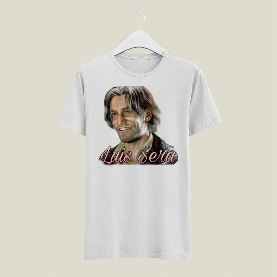 Luis Sera Shirt - Comfy RE4 REMAKE design - Blanco - Ver 1