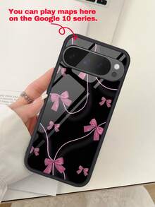 1件高畫質緞面蝴蝶結強化玻璃手機殼，相容 10、9、8、7 以及 Galaxy S26、S25、S24、S23、S22、A07、A56、A16 和 A06。特色包括保護性蝴蝶結設計、耐用外殼與極簡風格，非常適合夏天。這款高品質手機殼是送給朋友、同學、愛人或自己的絕佳日常禮物。 - 黑色 - 查看 3