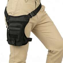 1pc Men's Multifunctional Waist Bag, Nylon Material, Motorcycle Thigh Bag, Riding Leg Bag, Motorcycle Waist Bag, Rider Crossbody Bag, Riding Gear, Outdoor Storage Tool, Suitable For Outdoor Sports, Running, Cycling - Multicolor - View 15