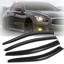 For Infiniti Q50 2014-2024 4Pcs Side Window Visor Vent Sun Rain Guards - United States - View 1