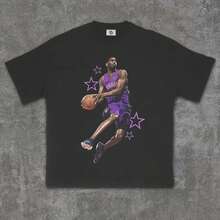 Men Sports Tees & Tanks - 黑色 - 查看 1