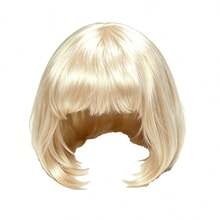 1Pc Forever & Moment Multi-Color Optional Short Bangs Bobo Wig Versatile Hair Wig Daily Party Hairpiece For 80s Party Music Festival Cosplay Halloween - Multicolor - View 31