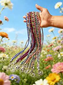 1pc Multicolor Rhinestone Lanyard - Durable Nylon With Metal Buckle, Elegant Sparkling ID And Phone Keychain, Suitable For Office, Teacher, Student (7 Colors: Mixed/Grey/Pink/Red/Green/Blue/Black), Halloween, Christmas - Multiple Styles - View 8