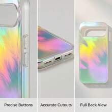 Feather Gradient Transparent Protective Case Compatible With Google Pixel 11Pro XL 11/11Pro/10/9 Pro XL/10/9 Pro/9A/10A Colorful Shockproof Phone Case - K7 - View 8