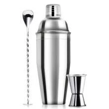 U Chef Kit de Coctelería, Shaker de 24 onzas, Mezclador de Bebidas Profesional, Jigger de Medición y Cuchara de Mezcla, Kit de Bartender, Herramientas de Coctelería y Mixología - Ver 1