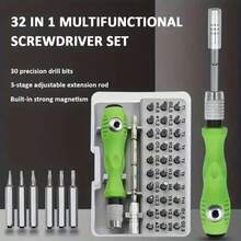 32-In-1 Multi-Function Precision Screwdriver Set, Portable - Mini Magnetic And Flathead Screwdrivers For Repairing Cars, Furniture, Smartphones, Cameras And Small Tools - Multiple Styles - View 5