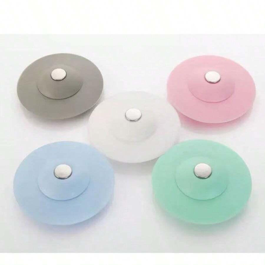 Universal 2-In-1 Kitchen Sink Drain Stopper With Premium Silicone Filter, Anti-Clogging Pop-Up Drain Plug, Hair Catcher For Bathtub, Shower And Sink