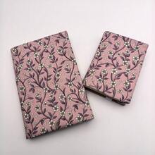 1pc Handmade French Purple Lavender Fabric Book Cover, Flat Printed Fabric Book Sleeve For Planner Notebook, Gift For Book Lovers, Couples, Holiday Gift - Single Piece - View 5