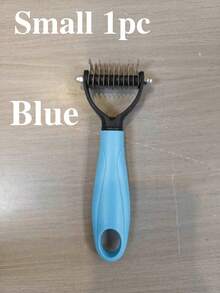 1/2pcs Stainless Steel Pet Dematting Comb, Double-Sided Slicker Brush, Suitable For Cats And Dogs, Efficiently Detangle Fur And Remove Loose Hair, High-Quality Durable Stainless Steel Material - Multicolor - View 9