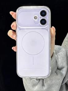 1件純色時尚極簡清新磨砂透明手機殼，附短掛繩，適用於 iPhone 11/12/13/14/15/16/16 Pro Max，舒適柔軟保護殼，兼容 17/17 Pro/17 Pro Max/Air，時尚設計手機殼 - 彩色 - 查看 4