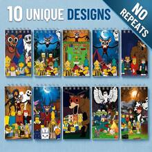 Roblox 10 PIEZAS Cuadernos Portátiles A5, Papel Grueso y Duradero, Fácil de Transportar, Notas Rápidas / Notas de Oficina / Bocetos / Borradores / Horarios / Dibujo y Escritura, Adecuado para Elementos Esenciales de Oficina y Hogar - Cuaderno de ROBLO 99 Nights - Ver 8