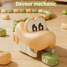 Remote Control Crocodile Racing Set With Sound Effects, USB Rechargeable Domino Blocks Game, Suitable For Family Multi-Player Interaction - Remote-controlled Snake - View 5