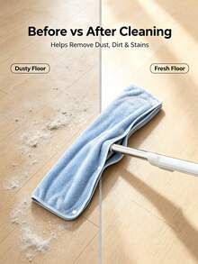 Floor Mop Replacement Cloth Cover - Reusable, Broom Cover, Polyester Fiber Cleaning Cloth, Suitable For Dry And Wet Floor Cleaning, Easy To Replace Mop Pad, Household Cleaning, Suitable For Kitchen, Bathroom Mop And Bucket Set,Mop,Home,Cleaning - A - View 11
