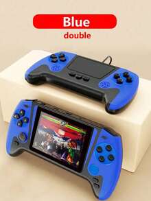 Consola de juegos portátil Q21, reproductor de videojuegos portátil con 500 juegos retro, pantalla HD de 3.5", batería recargable, conexión a TV, esquema de color clásico rojo azul/azul/rojo/blanco - Multicolor - Ver 17