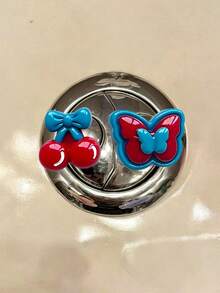 Bouton de chasse d'eau élégant - Ongle, Plusieurs styles disponibles, Convient pour la décoration de la salle de bain, Releveur de siège de toilette, Releveur de couvercle, Poignée de siège de toilette en silicone pour la maison, Pas de mains , Poignée de toilette en silicone mignonne, Convient pour la maison, les voyages, Beau et élégant, Essentiel quotidien, Essentiel pour les ongles longs, Saison de la rentrée scolaire - A - Voir 9