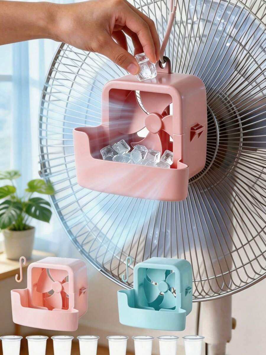 1 Set [5pcs] Portable Cooling Fan, No Electricity Required For Fast Cooling, Easy Installation For Home/Office/Outdoor, Office, Outdoor