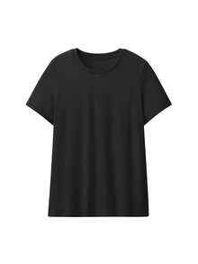 Beneunder 女款透氣棉質 T-shirt CT005 - 黑色 - 查看 5