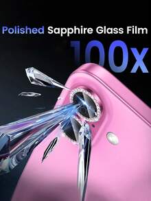 MIGAE 3pcs/Pack - Rose Pink 16/16 Plus Camera Lens Protector, 9H Tempered Glass Camera Cover Screen Protector, High Definition Transparent, With Independent Metal Ring, Compatible With IPhone 16 6.1 Inch/16 Plus 6.7 Inch, Compatible With Phone Case, Phone Accessories - Hot Pink - View 6