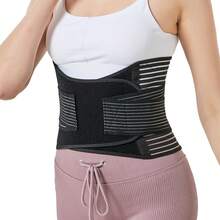 HYL SPORTS 1 buah Sabuk Pembentuk Pinggang, Dilengkapi 8 Batang Pegas untuk Penopang, Pita Kompresi Elastisitas Tinggi, Sabuk Penopang Pinggang yang Nyaman dan Bernapas, Unisex, Cocok untuk Kebugaran, Kerja Sehari-hari, dan Pemakaian Sehari-hari - Hitam - View 10