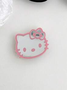 Sanrio Hello Kitty Cartoon Cat Phone Stand Mirror Sticker Adhesive Mirror Bow Tie Cat INS Style Retractable Phone Holder - Multicolor - View 19