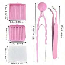 1/3/4/5pcs Beading Accessory Set, 2.6mm Bead Sorting Tray Set, Includes Bead Sorting Tray, Beading Pen, Beading Spoon, Tweezers, Beading Board, Alignment Tool, Convenient Spoon, Suitable For Beading Crafts, Pixel Art, DIY And Bead Management, Efficient Storage - Multicolor - View 9