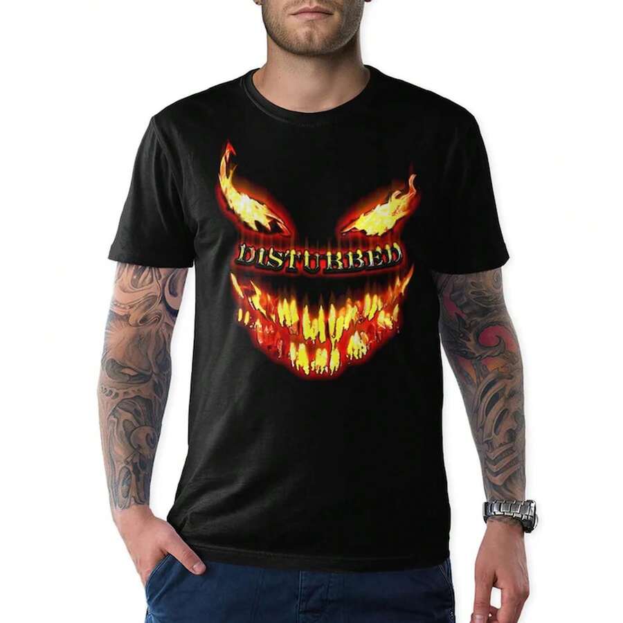 Camiseta Disturbed, Tallas para Hombre y Mujer (DIS-62309) - Negro - Ver 1