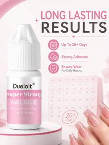 1pc/6pcs 3g Super Strong Glue For Press On Nails,Fast-Drying Nail Glue, Durable, Easy To Apply False Nail Glue, Quick-Drying Nail Adhesive - 3g - View 4