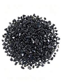 100g Black Obsidian Crushed Stones, Quartz Pebbles, Asymmetrical Decorative Stones, Suitable For Vase Filling, Aquarium, Home Decor, Vase Plants, Succulents And Cacti, Holiday Gift - Multi-pack - View 9
