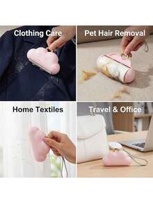 5pcs Mini Lint Roller ,Reusable Lint Roller For Travel, Pet Hair Remover Portable Lint Roller For Clothes With 150 Sheets Refillable ,Portable Lint Roller For Essentials & Travel Accessories - 1 Handle + 4 Replacements - View 4