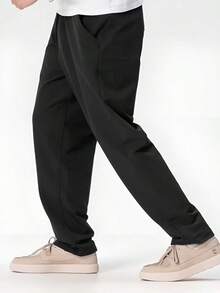 Timberland New Outdoor Hiking & Climbing Sports Pants Loose Straight Leg Soft Shell Men's Long Pants - Black - View 2
