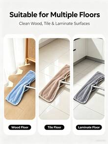 Floor Mop Replacement Cloth Cover - Reusable, Broom Cover, Polyester Fiber Cleaning Cloth, Suitable For Dry And Wet Floor Cleaning, Easy To Replace Mop Pad, Household Cleaning, Suitable For Kitchen, Bathroom Mop And Bucket Set,Mop,Home,Cleaning - A - View 8