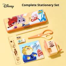 Tempat Pensil Plastik Disney Zootopia Perlengkapan Sekolah Praktis Set Hadiah Perlengkapan Sekolah - MultiWarna - View 3
